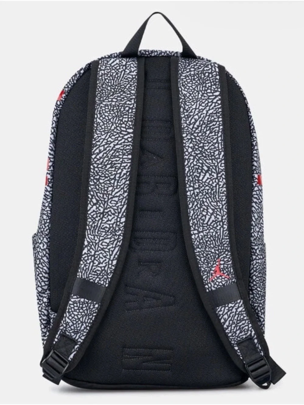 Jordan Grey/Black Patterned Backpack with Red Jumpman